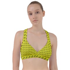 Fern Pattern 2 Yellow Sweetheart Sports Bra by violetheavensky