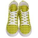 Fern Pattern 2 Yellow Men s Hi-Top Skate Sneakers View1