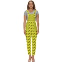 Fern Pattern 2 Yellow Full Overalls View1