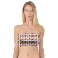 Kawaii Jam Pattern Aqua Bandeau Top