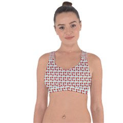 Kawaii Jam Pattern Aqua Cross String Back Sports Bra by violetheavensky