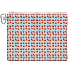 Kawaii Jam Pattern Aqua Canvas Cosmetic Bag (xxxl)