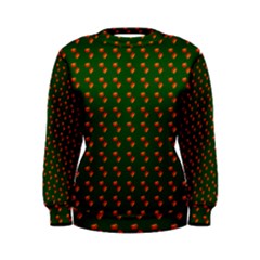 Kawaii Pumpkin Patt Green Women s Sweatshirt by violetheavensky