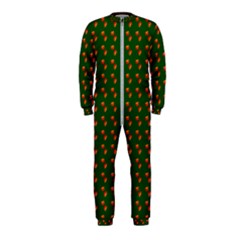 Kawaii Pumpkin Patt Green Onepiece Jumpsuit (kids) by violetheavensky