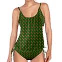 Kawaii Pumpkin Patt Green Tankini Set View1