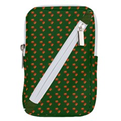 Kawaii Pumpkin Patt Green Belt Pouch Bag (small) by violetheavensky