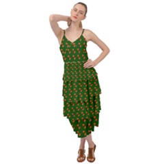 Kawaii Pumpkin Patt Green Layered Bottom Dress by violetheavensky