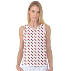 Kawaii Pumpkin Patt White Women s Basketball Tank Top by violetheavensky