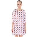 Kawaii Pumpkin Patt White Smock Dress View1