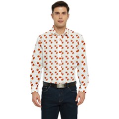 Kawaii Pumpkin Patt White Men s Long Sleeve  Shirt