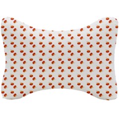 Kawaii Pumpkin Patt White Seat Head Rest Cushion by violetheavensky