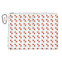 Kawaii Pumpkin Patt White Canvas Cosmetic Bag (xl) by violetheavensky