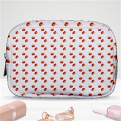 Kawaii Pumpkin Patt White Make Up Pouch (small) by violetheavensky