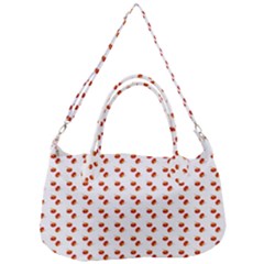 Kawaii Pumpkin Patt White Removal Strap Handbag by violetheavensky