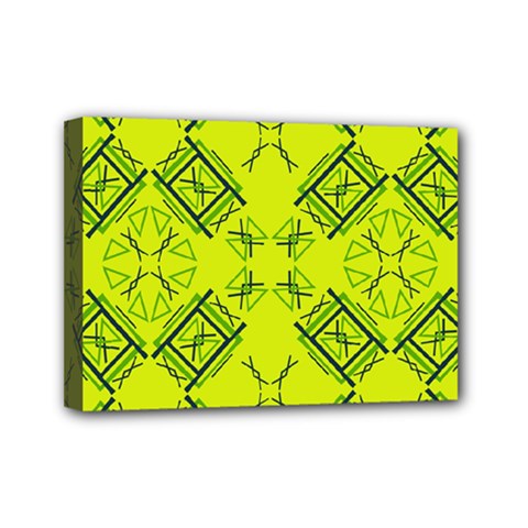 Abstract Pattern Geometric Backgrounds   Mini Canvas 7  X 5  (stretched) by Eskimos