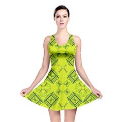 Abstract Pattern Geometric Backgrounds   Reversible Skater Dress by Eskimos