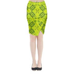 Abstract Pattern Geometric Backgrounds   Midi Wrap Pencil Skirt by Eskimos