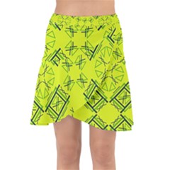 Abstract Pattern Geometric Backgrounds   Wrap Front Skirt