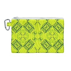 Abstract Pattern Geometric Backgrounds   Canvas Cosmetic Bag (large) by Eskimos