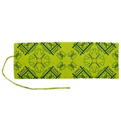 Abstract Pattern Geometric Backgrounds   Roll Up Canvas Pencil Holder (m) by Eskimos