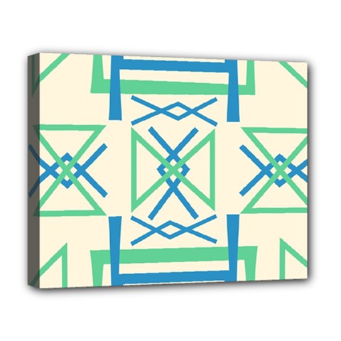 Abstract Pattern Geometric Backgrounds   Deluxe Canvas 20  X 16  (stretched) by Eskimos