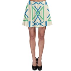 Abstract Pattern Geometric Backgrounds   Skater Skirt by Eskimos