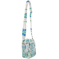 Abstract Pattern Geometric Backgrounds   Shoulder Strap Belt Bag by Eskimos