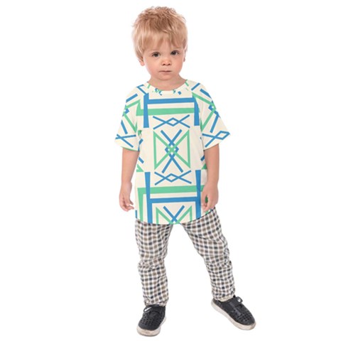 Abstract Pattern Geometric Backgrounds   Kids  Raglan Tee by Eskimos