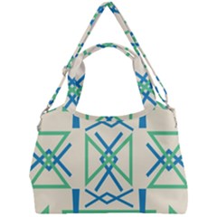 Abstract Pattern Geometric Backgrounds   Double Compartment Shoulder Bag by Eskimos