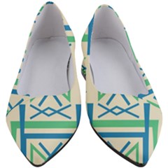 Abstract Pattern Geometric Backgrounds   Women s Block Heels  by Eskimos