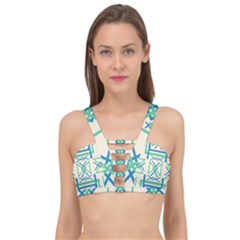 Abstract Pattern Geometric Backgrounds   Cage Up Bikini Top by Eskimos