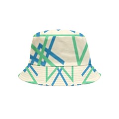 Abstract Pattern Geometric Backgrounds   Bucket Hat (kids) by Eskimos