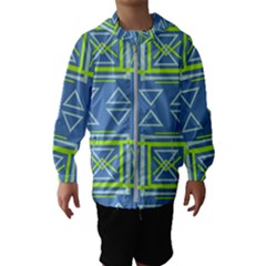 Abstract Pattern Geometric Backgrounds   Kids  Hooded Windbreaker by Eskimos