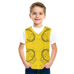 Abstract Pattern Geometric Backgrounds   Kids  Basketball Tank Top