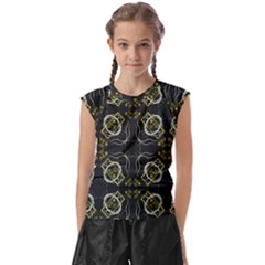 Abstract Pattern Geometric Backgrounds   Kids  Raglan Cap Sleeve Tee by Eskimos