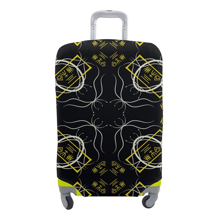 Abstract pattern geometric backgrounds   Luggage Cover (Small)