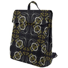 Abstract Pattern Geometric Backgrounds   Flap Top Backpack by Eskimos