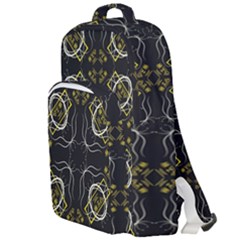 Abstract Pattern Geometric Backgrounds   Double Compartment Backpack by Eskimos