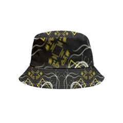 Abstract Pattern Geometric Backgrounds   Inside Out Bucket Hat (kids) by Eskimos