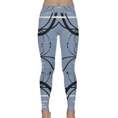 Abstract Pattern Geometric Backgrounds   Classic Yoga Leggings by Eskimos