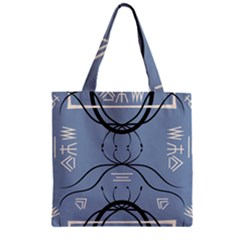 Abstract Pattern Geometric Backgrounds   Zipper Grocery Tote Bag by Eskimos