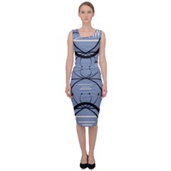 Abstract Pattern Geometric Backgrounds   Sleeveless Pencil Dress by Eskimos