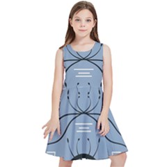 Abstract Pattern Geometric Backgrounds   Kids  Skater Dress by Eskimos