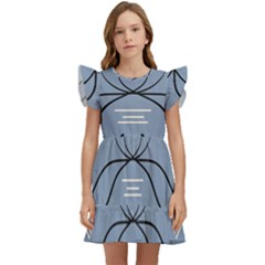 Abstract Pattern Geometric Backgrounds   Kids  Winged Sleeve Dress by Eskimos