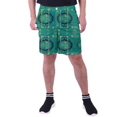 Abstract Pattern Geometric Backgrounds   Men s Pocket Shorts by Eskimos