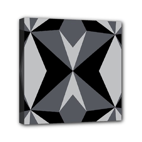 Abstract Pattern Geometric Backgrounds   Mini Canvas 6  X 6  (stretched) by Eskimos