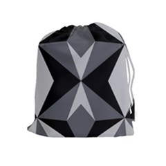 Abstract Pattern Geometric Backgrounds   Drawstring Pouch (xl) by Eskimos