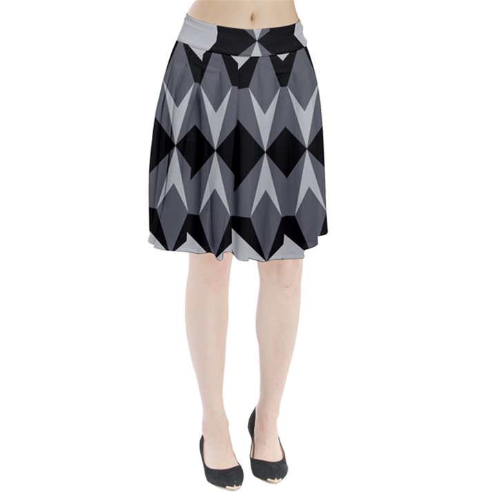 Abstract pattern geometric backgrounds   Pleated Skirt