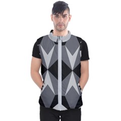 Abstract Pattern Geometric Backgrounds   Men s Puffer Vest by Eskimos