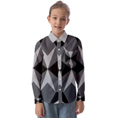 Abstract Pattern Geometric Backgrounds   Kids  Long Sleeve Shirt by Eskimos